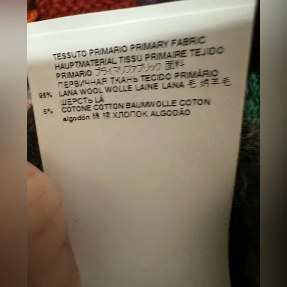 Marni wool crochet patch multicolor pullover hoodie w/ pouch - 46/ US men sm - Picture 16 of 16